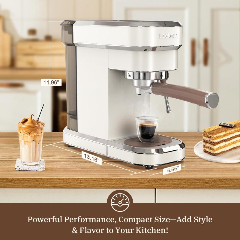 Máquina de café expresso Laekert CMEP01 20 Bar Milk Brother